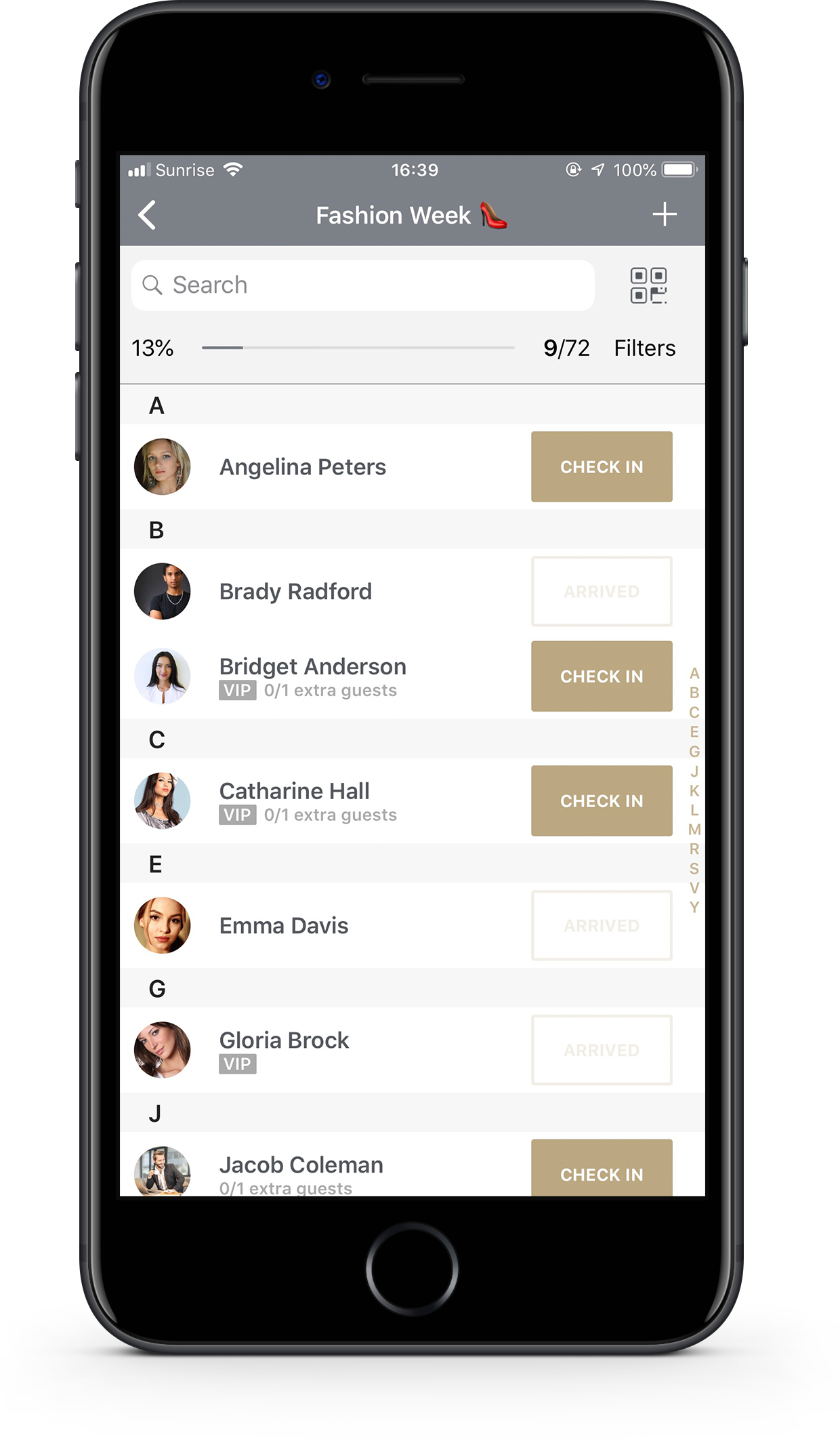 Eventor.app on iPhone